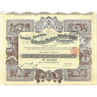 Sté Générale de l'Industrie Minière et Métallurgique en Russie