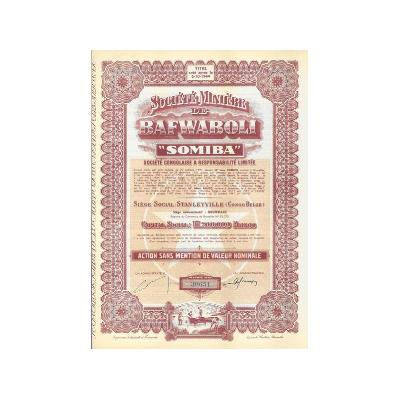 Sté Minière de Bafwaboli "Somiba" - Société Congolaise