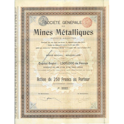Sté Générale de Mines Métalliques
