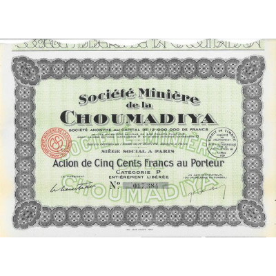 Sté Minière de la Choumadiya