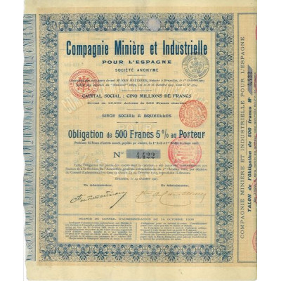 Cie Minière et Industrielle pour l'Espagne