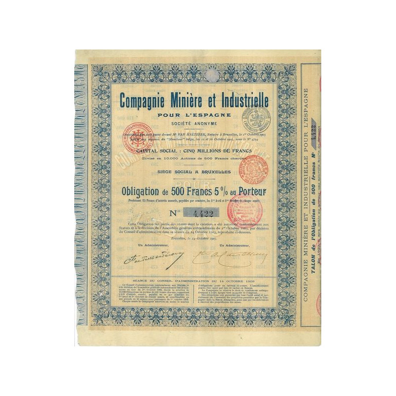 Cie Minière et Industrielle pour l'Espagne