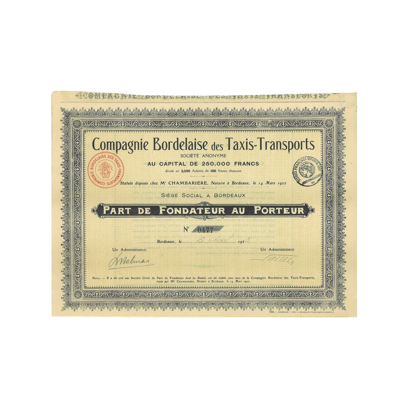 Cie Bordelaise des Taxis-Transports