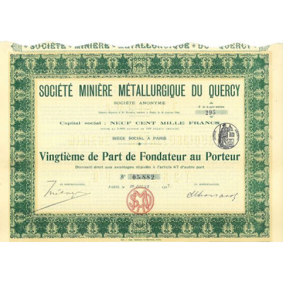 Sté Minière et Métallurgique du Quercy