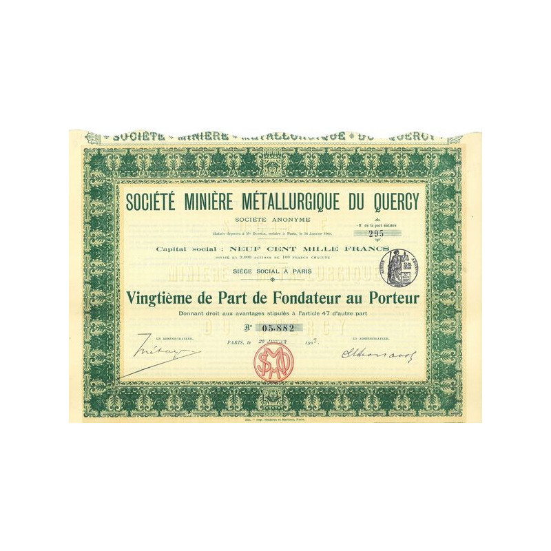 Sté Minière et Métallurgique du Quercy