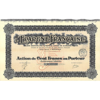 L'Epargne Française