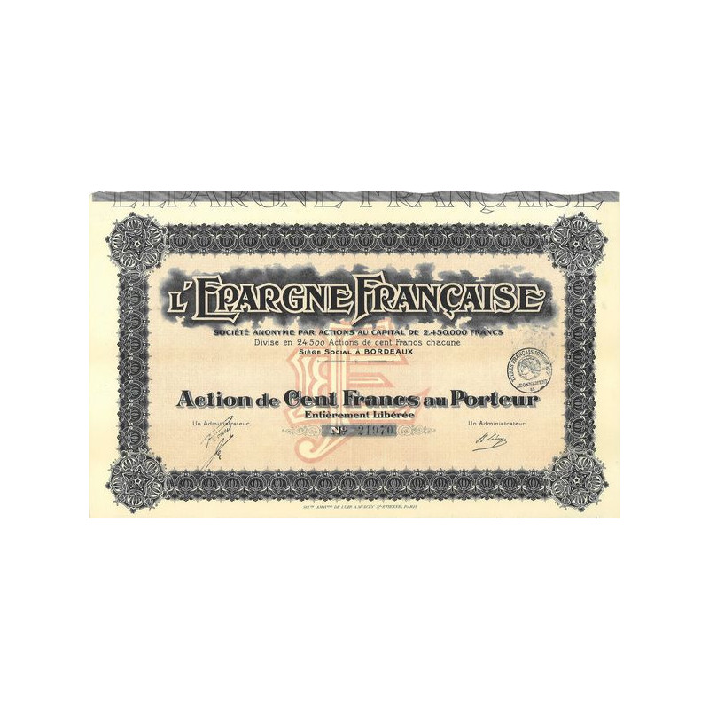 L'Epargne Française