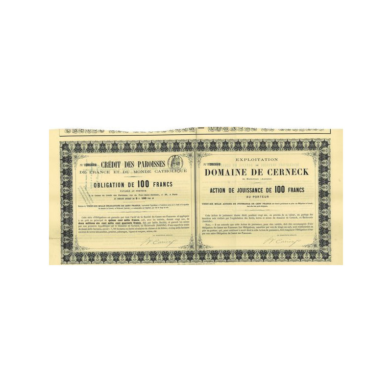 Crédit des Paroisses de France et du Monde Catholique - Exploitation du Domaine de Cerneck en Esclavonie (Autriche)