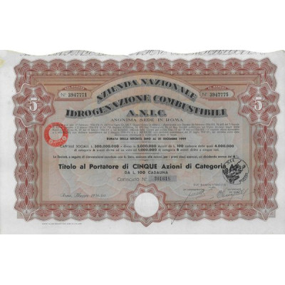 Azienda Nazionale Idrogenazione Combustibili A.N.I.C. (05 Act)