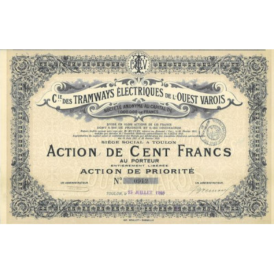 Cie des Tramways Electriques de l'Ouest Varois (modèle 2)