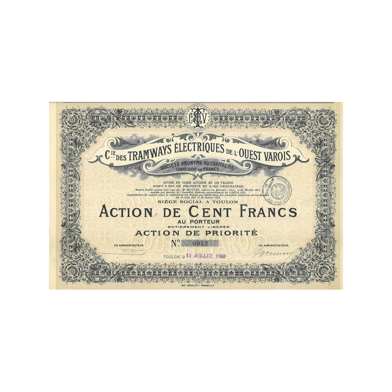 Cie des Tramways Electriques de l'Ouest Varois (modèle 2)