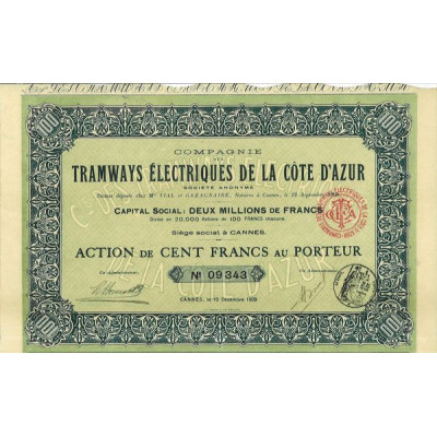 Cie des Tramways Electriques de la Côte d'Azur