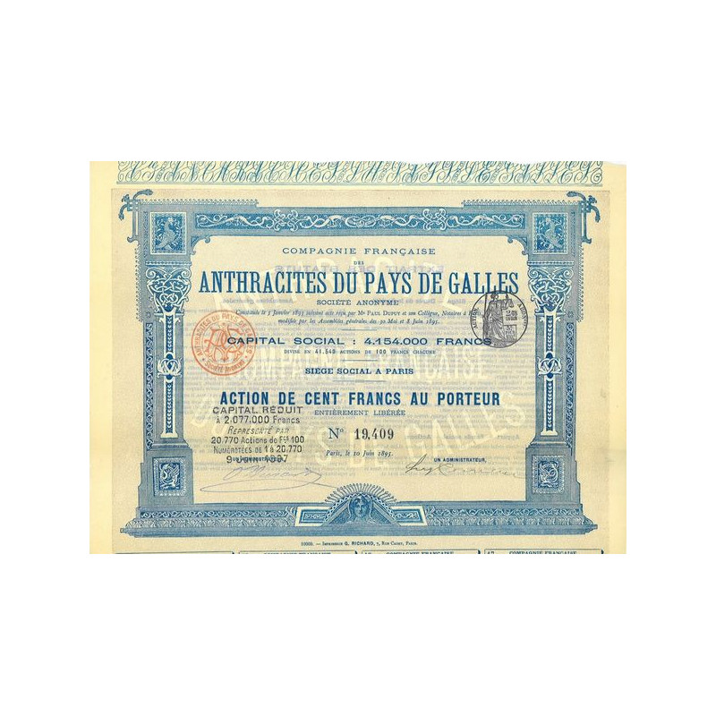 Cie Française des Anthracites du Pays de Galles