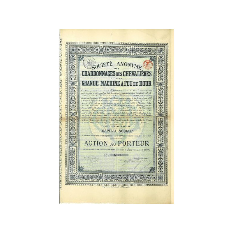 S.A. des Charbonnages des Chevalières et de la Grande Machine à Feu de Dour