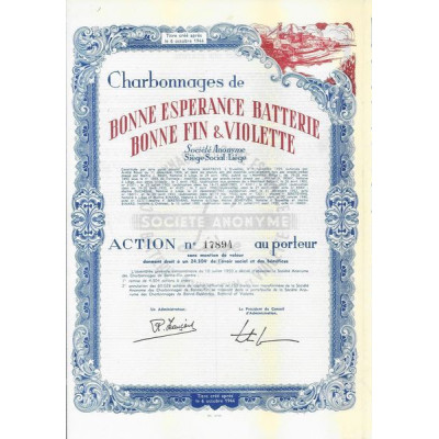 Charbonnages de Bonne Espérance Batterie Bonne Fin & Violette