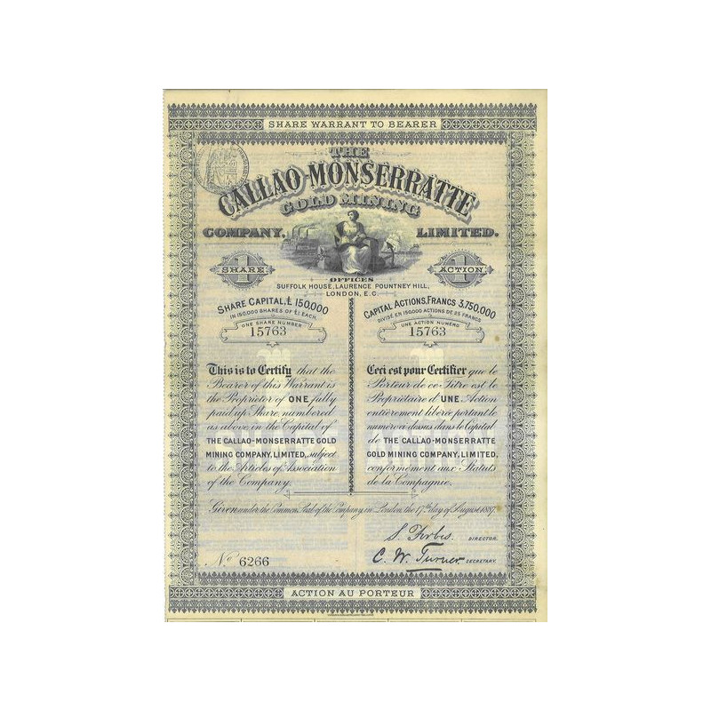 The Callao-Monserratte Gold Mining Cy Ltd