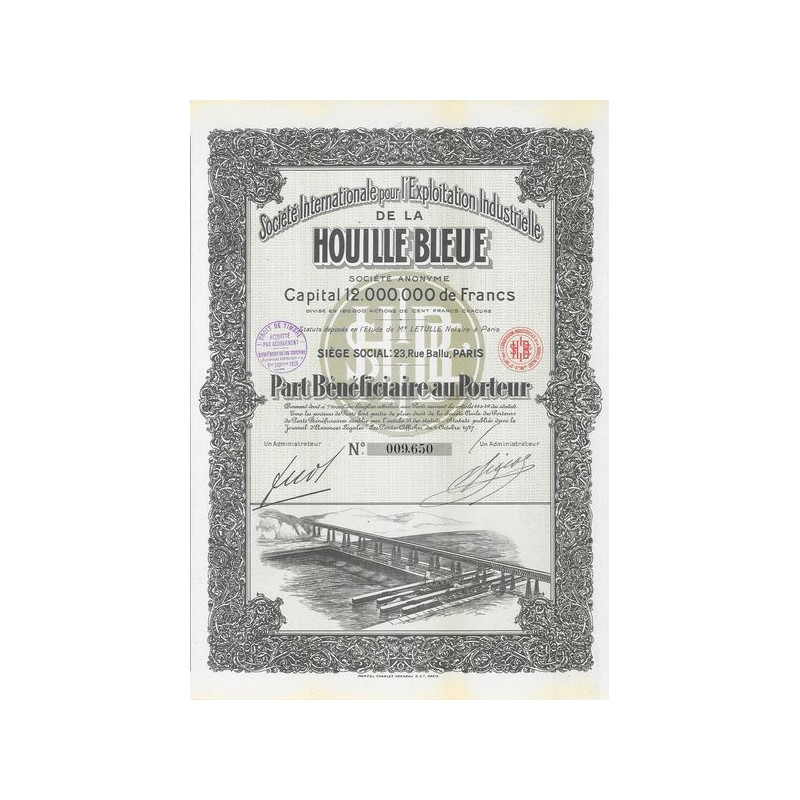 Sté Internationale pour l'Exploitation Industrielle de la Houille bleue (PB)