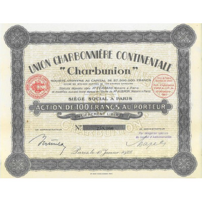 Union Charbonnière Continentale "Charbunion" (Act 100 F)(1928)