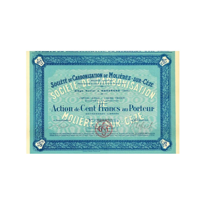 Sté de Carbonisation de Molières-sur-Cèze