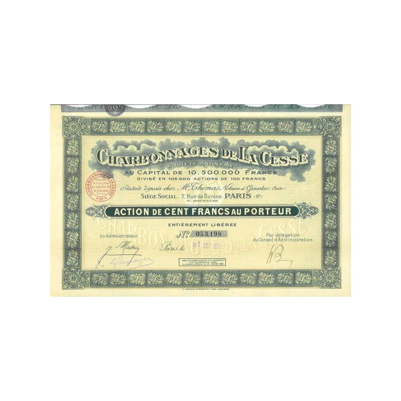 Charbonnages de la Cesse (Act)