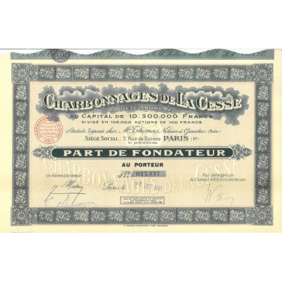 Charbonnages de la Cesse (PF)