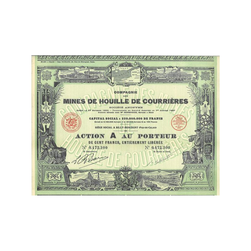 Cie des Mines de Houille de Courrières