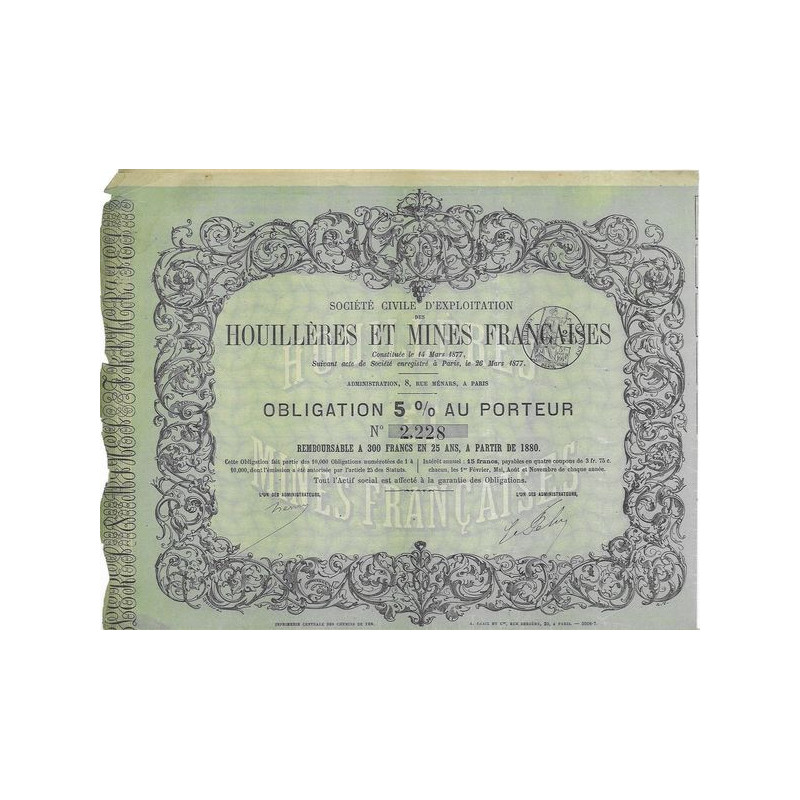 Sté Civile d'Exploitation des Houillères et Mines Françaises