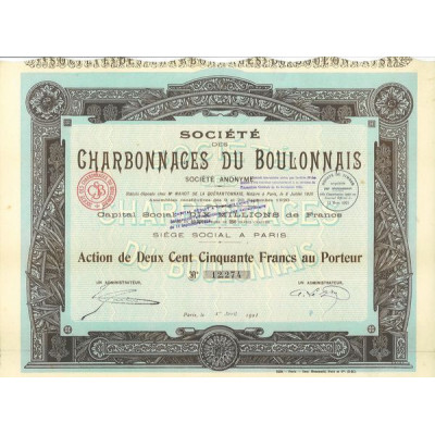 Sté des Charbonnages du Boulonnais (Act)