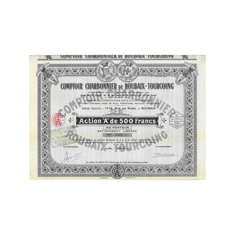 Comptoir Charbonnier de Roubaix-Tourcoing (Act modèle 1)