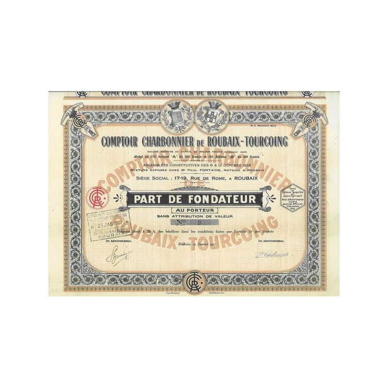 Comptoir Charbonnier de Roubaix-Tourcoing (PF)