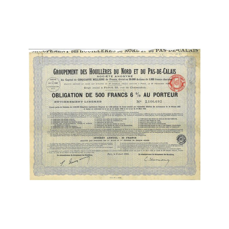 Gpmt des Houillères du Nord et du Pas-de-Calais