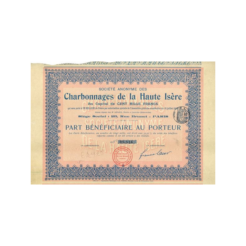 S.A. des Charbonnages de la Haute-Isère