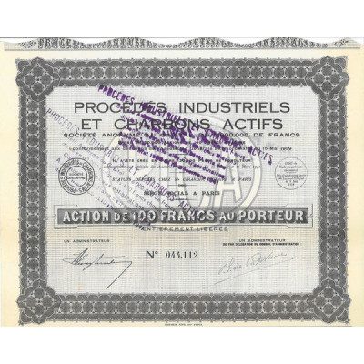 Procédés Industriels et Charbons Actifs P.I.C.A. (Act 100 F)