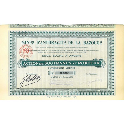 Mines d'Anthracite de la Bazouge
