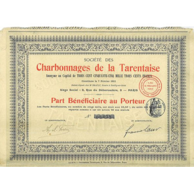 Sté des Charbonnages de la Tarentaise