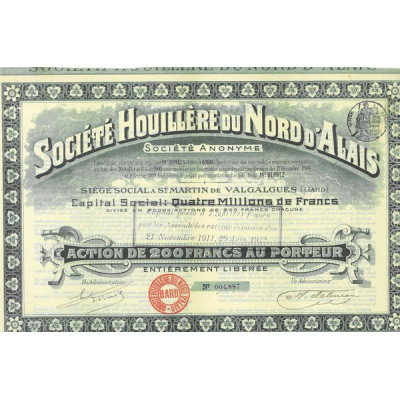 Sté Houillère du Nord d'Alais