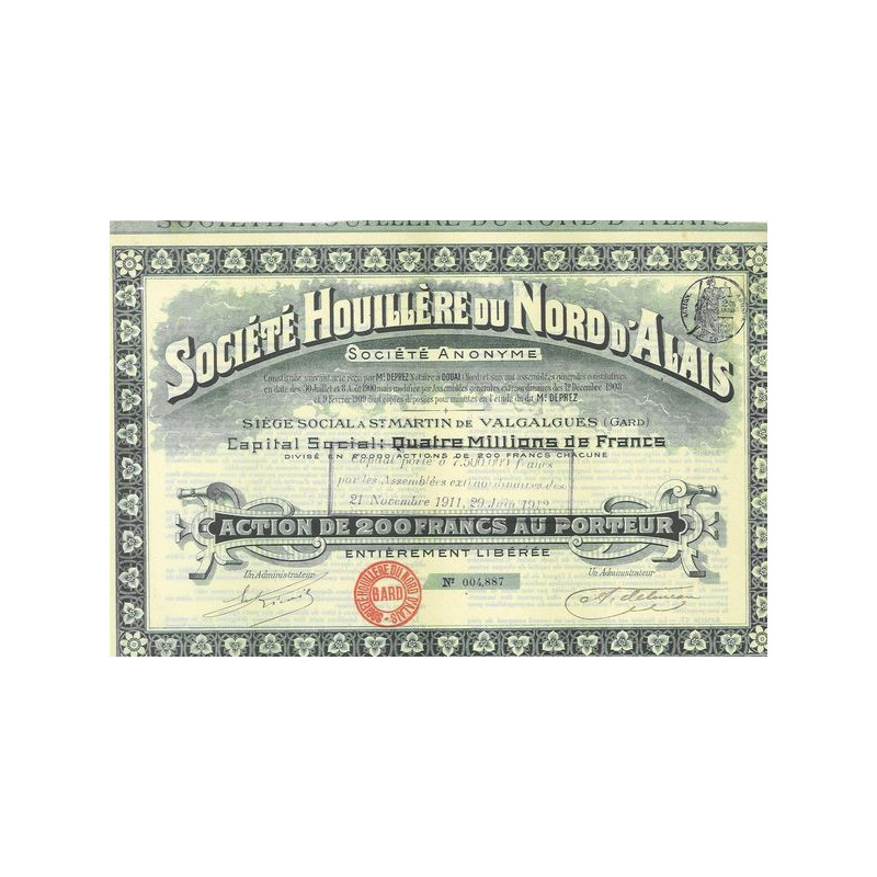 Sté Houillère du Nord d'Alais