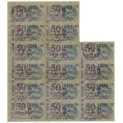 Office Central de Répartition des Produits Industriels - Section du Pétrole et des Carburants - 50 kg Charbon de Bois - Carburat