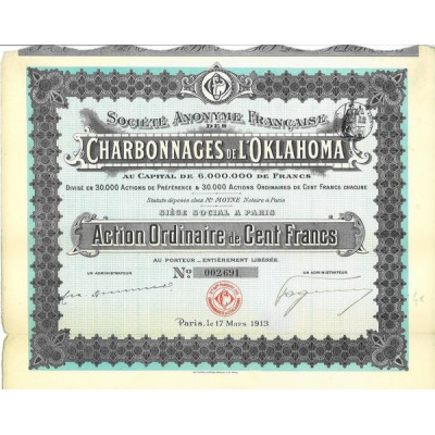 S.A. Française des Charbonnages de l'Oklahoma (Act O)