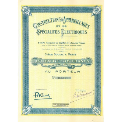 Constructions d'Appareillages et de Spécialités Electriques (Act)