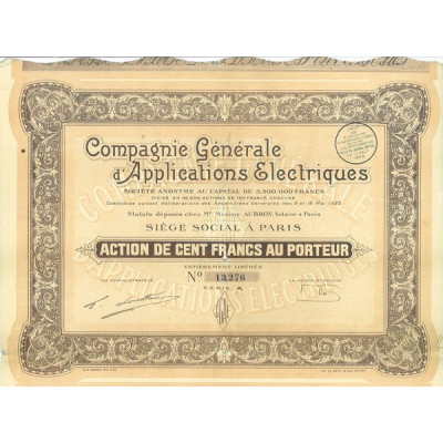 Cie Gale d'Applications Electriques