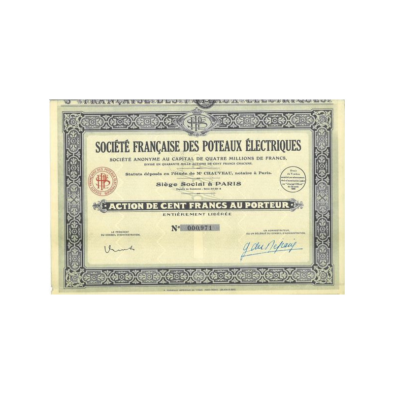 Sté Française des Poteaux Electriques