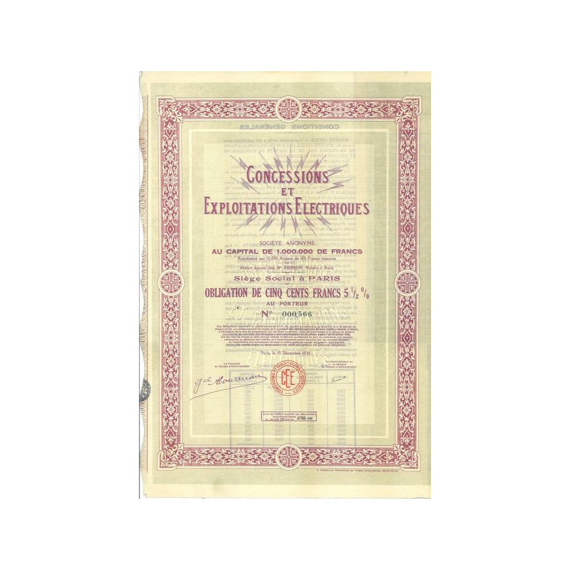 Concessions et Exploitations Electriques
