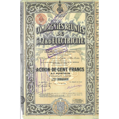 Compagnies Réunies de Gaz & d'Electricité (Act)