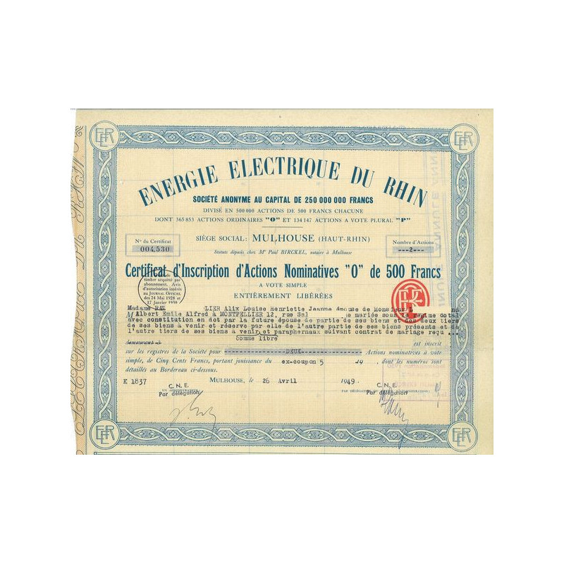 Energie Electrique du Rhin (certif)