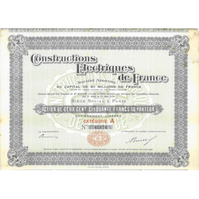 Constructions Electriques de France