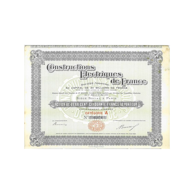 Constructions Electriques de France