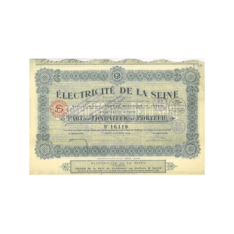 L'Electricité de la Seine