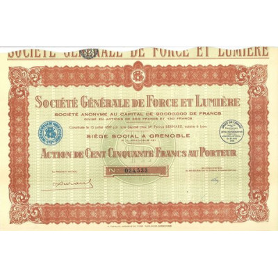 Sté Gale de Force et Lumière (Act)