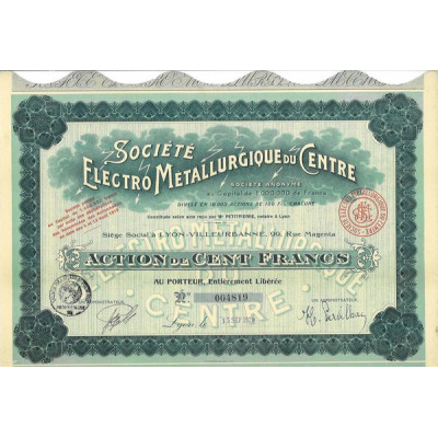 Sté Electro Métallurgique du Centre